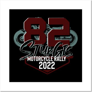 Logo style 82nd sturgis motorcycle rally 2022 Posters and Art